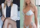 Tennis beauty Maria Sharapova shows off her enviable toned figure in a black bikini